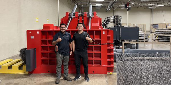 恩派特“全自動(dòng)門(mén)蓋式金屬打包機(jī)”,高效賦能北美再生有色金屬產(chǎn)業(yè) 恩派特“全自動(dòng)門(mén)蓋式金屬打包機(jī)”,高效賦能北美再生有色金屬產(chǎn)業(yè)