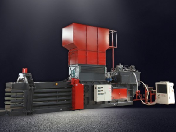 常州某固廢處置公司定制垃圾打包機案例